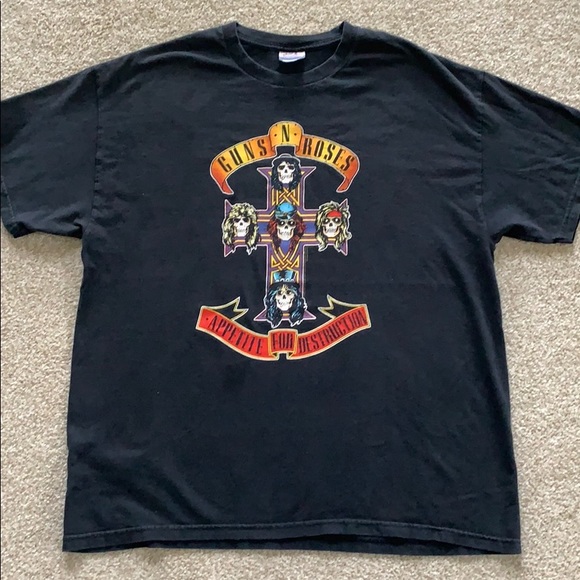 Guns N’ Roses Black T-shirt, XL - Picture 1 of 6